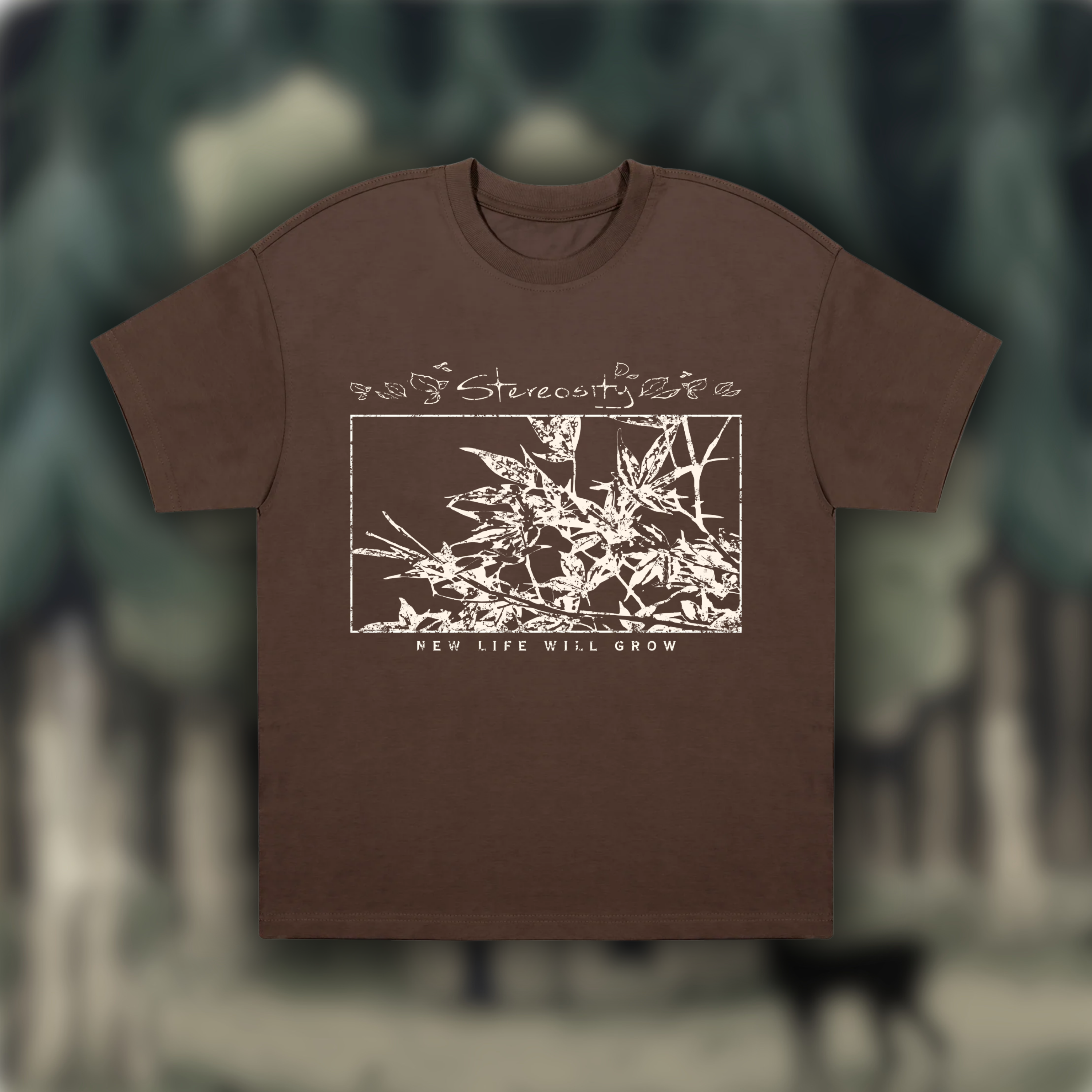 "New Life Will Grow" T-Shirt - Brown