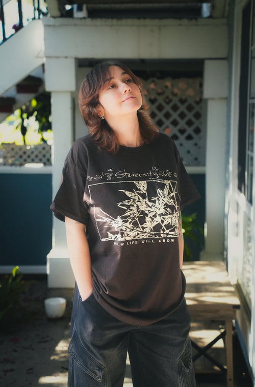 "New Life Will Grow" T-Shirt - Brown